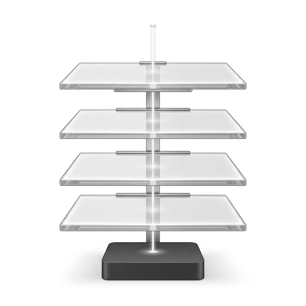 The four runtime components as stacked glass planes